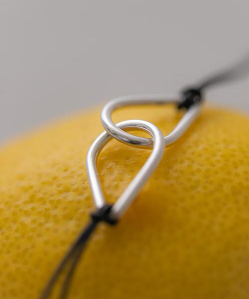 SMELLY（スメリー）の「SMELLY so’　twin drop cord necklace（ネックレス・レディース・シルバー・-）」の8枚目の写真