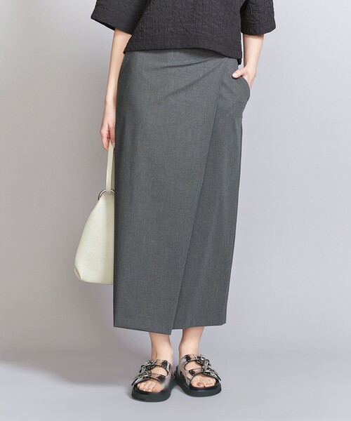 BEAUTY&YOUTH UNITED ARROWS（ビューティーアンドユースユナイテッドアローズ）の「ラップ タイトスカート（スカート・レディース・ダークグレー/ブラック・XS/S/M）」の4枚目の写真
