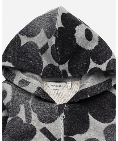marimekko(マリメッコ)の「【Kids】 unikko / french terry sweatparka(パーカー・キッズ・ダークグレー・92/104/116/128)」の3枚目の写真