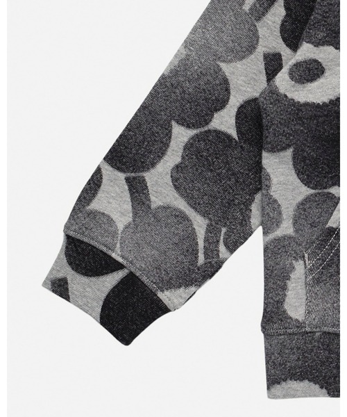 marimekko(マリメッコ)の「【Kids】 unikko / french terry sweatparka(パーカー・キッズ・ダークグレー・92/104/116/128)」の4枚目の写真