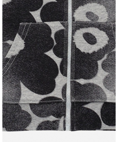 marimekko(マリメッコ)の「【Kids】 unikko / french terry sweatparka(パーカー・キッズ・ダークグレー・92/104/116/128)」の5枚目の写真