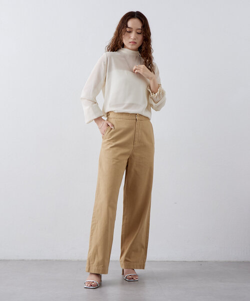 mystic（ミスティック）の「ai no de natsukawa チノパンツ（チノパンツ・レディース・ベージュ・SMALL/MEDIUM）」の7枚目の写真