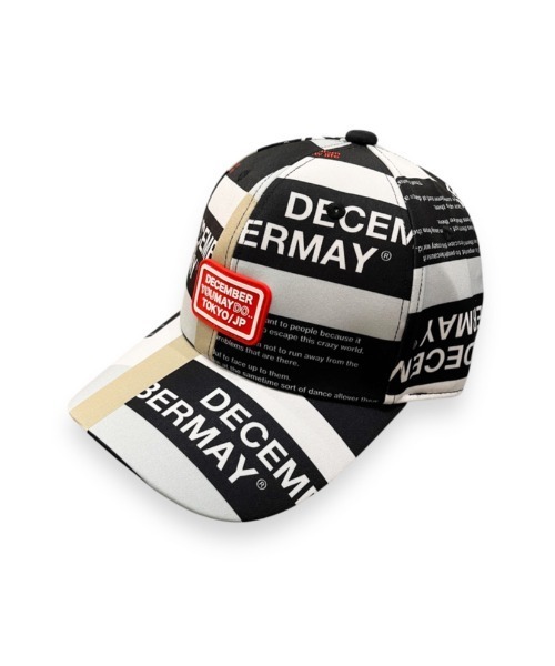 Tricolor print cap（キャップ）｜DECEMBERMAY（ディセンバー