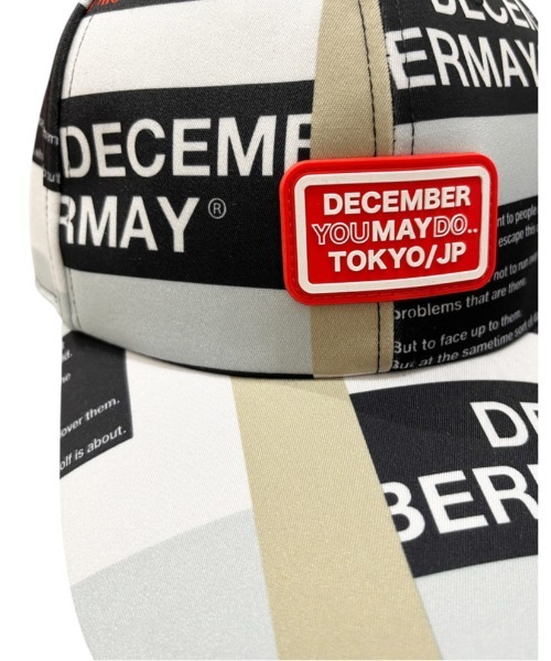 DECEMBER MAY ベージュキャップ Sideknit cap（キャップ）｜DECEMBERMAY（ディセンバーメイ）の