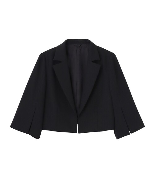 ANAYI（アナイ）の「マットダブルサテンボレロジャケット（カーディガン/ボレロ・レディース・ベージュ/ブラック・36/38/34）」の13枚目の写真