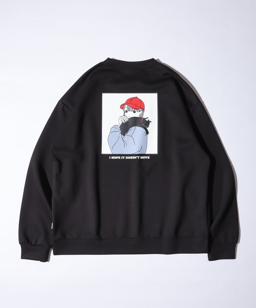 Red Cap Girl(レッドキャプガール)の「RED CAP GIRL ダンボールニット バックプリント クルーネック スウェット(スウェット・メンズ・ブラック/ブルー/グレー/ホワイト・M/L/LL)」の19枚目の写真