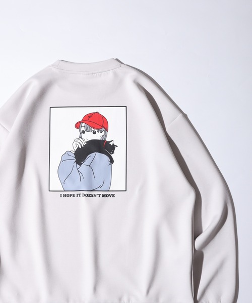 Red Cap Girl(レッドキャプガール)の「RED CAP GIRL ダンボールニット バックプリント クルーネック スウェット(スウェット・メンズ・ブラック/ブルー/グレー/ホワイト・M/L/LL)」の21枚目の写真