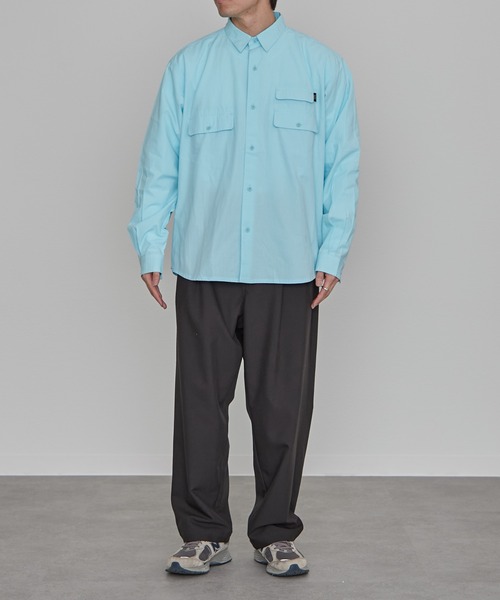 Franklin Climbing（フランクリンクライミング）の「【Franklin Climbing】ユニセックスマウンテンフィールドロングスリーブシャツ（シャツ/ブラウス・メンズ・ブラック/スカイブルー/ホワイト系その他・MEDIUM/X-LARGE/LARGE）」の6枚目の写真