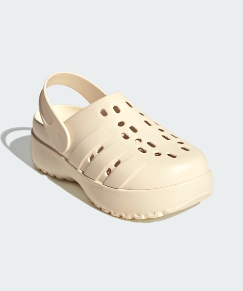 サンダル・ミュール adidas Adilette Platform Clogs White / JP9576 アディレッタ プラットフォーム クロッグ / Adilette Platform