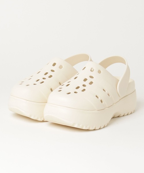 サンダル・ミュール adidas Adilette platform clog adidas Women's Adilette Platform Clogs – League Outfitters