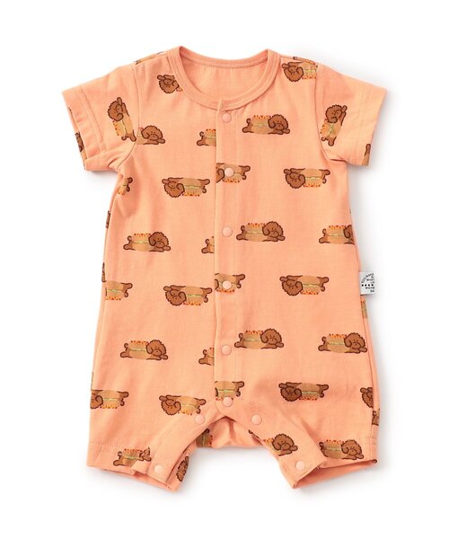 BREEZE（ブリーズ）の「総柄ロンパス　マイファーストブリーズ（ロンパース・キッズ・ブラック/レッド/イエロー/オレンジ/アイボリー/ミント/レインボー/ロイヤルブルー・80/70/60）」の7枚目の写真