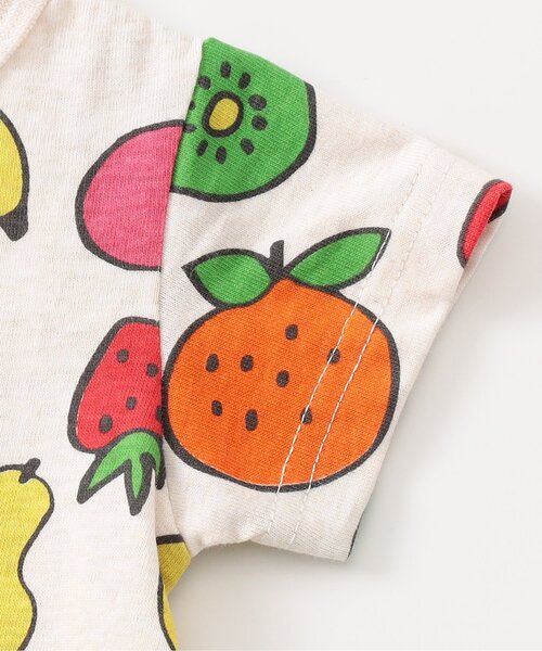 BREEZE（ブリーズ）の「総柄ロンパス　マイファーストブリーズ（ロンパース・キッズ・ブラック/レッド/イエロー/オレンジ/アイボリー/ミント/レインボー/ロイヤルブルー・80/70/60）」の12枚目の写真