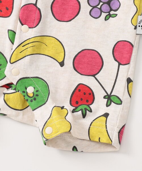 BREEZE（ブリーズ）の「総柄ロンパス　マイファーストブリーズ（ロンパース・キッズ・ブラック/レッド/イエロー/オレンジ/アイボリー/ミント/レインボー/ロイヤルブルー・80/70/60）」の14枚目の写真