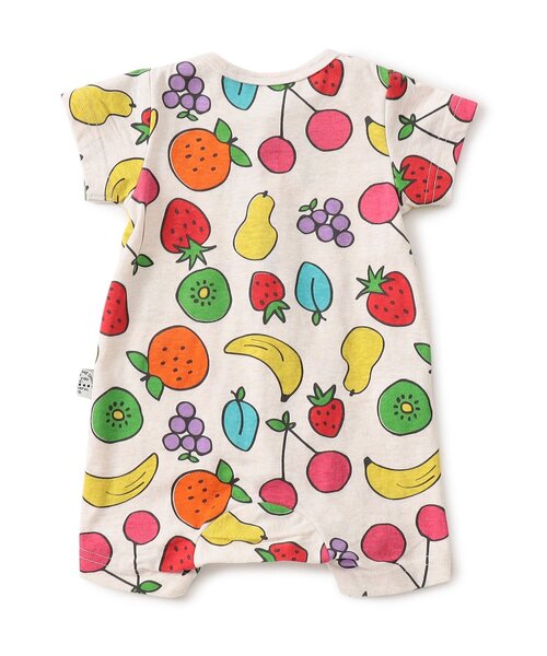 BREEZE（ブリーズ）の「総柄ロンパス　マイファーストブリーズ（ロンパース・キッズ・ブラック/レッド/イエロー/オレンジ/アイボリー/ミント/レインボー/ロイヤルブルー・80/70/60）」の20枚目の写真