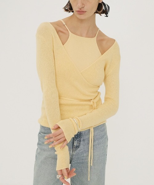 CLANE CAMISOLE SET CACHECOEUR KNIT TOPS
