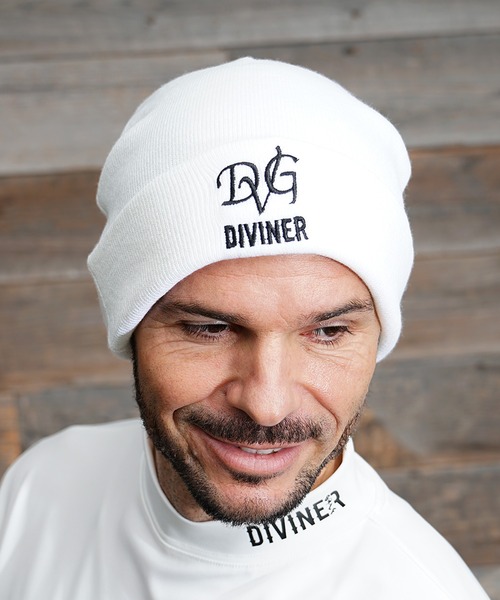 DIVINER GOLF】ニットキャップ メンズ ゴルフ帽子 ニット帽（ゴルフ