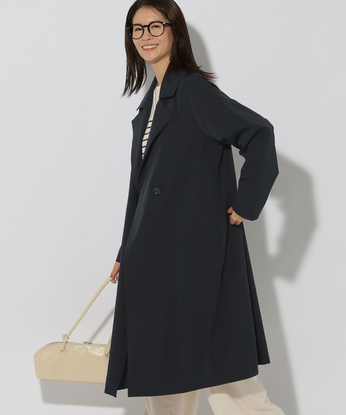 Elura（エルーラ）の「ロングトレンチコート/252086（トレンチコート・レディース・ライトベージュ/ネイビー・FREE）」の6枚目の写真