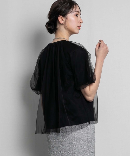 RAW FUDGE（ローファッジ）の「オーバーチュールバルーンスリーブプルオーバー（Tシャツ/カットソー・レディース・ブラック/ベージュ/オフホワイト・M）」の19枚目の写真