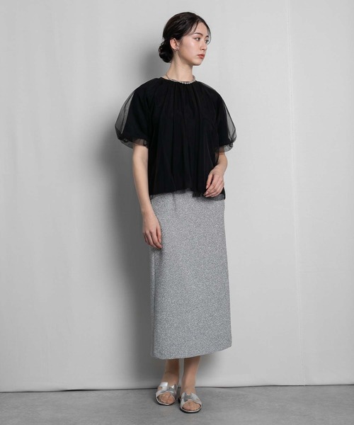 RAW FUDGE（ローファッジ）の「オーバーチュールバルーンスリーブプルオーバー（Tシャツ/カットソー・レディース・ブラック/ベージュ/オフホワイト・M）」の21枚目の写真