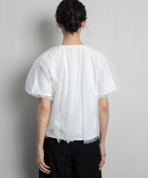 RAW FUDGE（ローファッジ）の「オーバーチュールバルーンスリーブプルオーバー（Tシャツ/カットソー・レディース・ブラック/ベージュ/オフホワイト・M）」の15枚目の写真