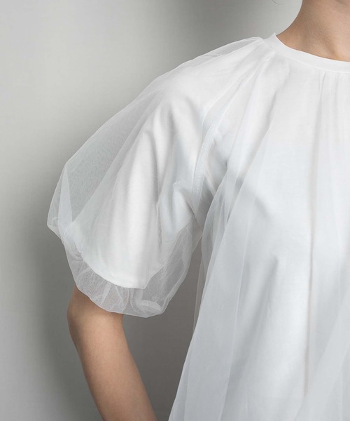 RAW FUDGE（ローファッジ）の「オーバーチュールバルーンスリーブプルオーバー（Tシャツ/カットソー・レディース・ブラック/ベージュ/オフホワイト・M）」の17枚目の写真