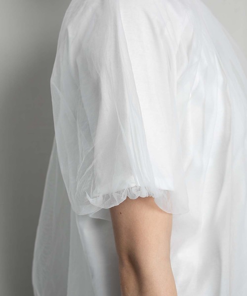 RAW FUDGE（ローファッジ）の「オーバーチュールバルーンスリーブプルオーバー（Tシャツ/カットソー・レディース・ブラック/ベージュ/オフホワイト・M）」の6枚目の写真