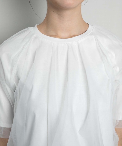 RAW FUDGE（ローファッジ）の「オーバーチュールバルーンスリーブプルオーバー（Tシャツ/カットソー・レディース・ブラック/ベージュ/オフホワイト・M）」の16枚目の写真