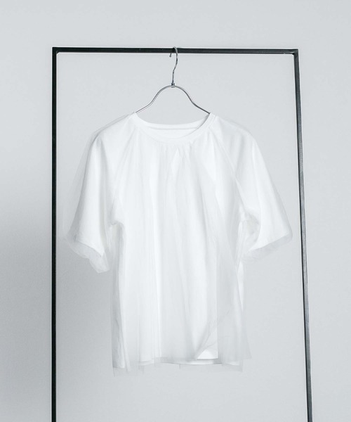 RAW FUDGE（ローファッジ）の「オーバーチュールバルーンスリーブプルオーバー（Tシャツ/カットソー・レディース・ブラック/ベージュ/オフホワイト・M）」の9枚目の写真