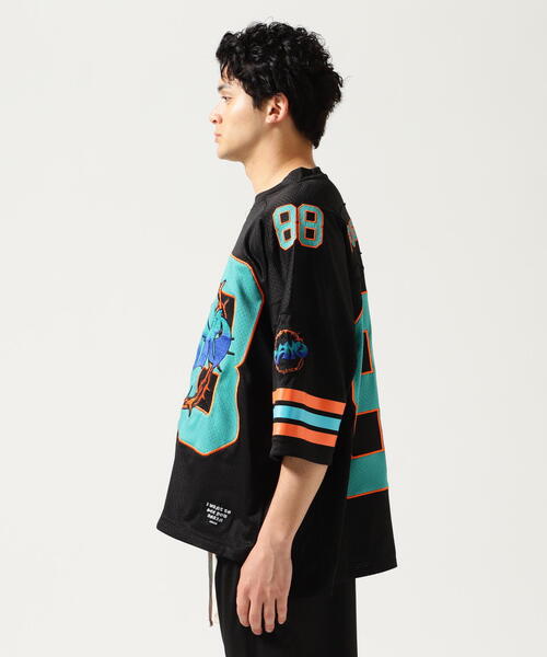 ROYAL FLASH（ロイヤルフラッシュ）の「MAYO/メイヨー/THORNS EMBROIDERY GAME SHIRT（Tシャツ/カットソー・メンズ・ホワイト/ブルー/ブラック・M）」の21枚目の写真