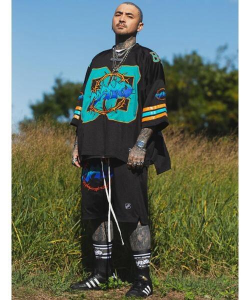 ROYAL FLASH（ロイヤルフラッシュ）の「MAYO/メイヨー/THORNS EMBROIDERY GAME SHIRT（Tシャツ/カットソー・メンズ・ホワイト/ブルー/ブラック・M）」の11枚目の写真