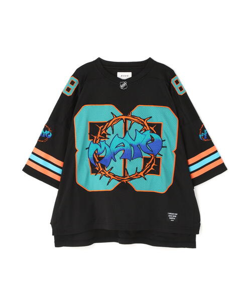 ROYAL FLASH（ロイヤルフラッシュ）の「MAYO/メイヨー/THORNS EMBROIDERY GAME SHIRT（Tシャツ/カットソー・メンズ・ホワイト/ブルー/ブラック・M）」の12枚目の写真