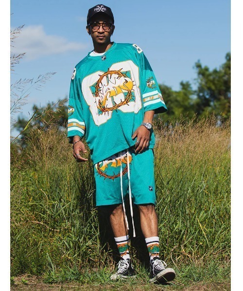 ROYAL FLASH（ロイヤルフラッシュ）の「MAYO/メイヨー/THORNS EMBROIDERY GAME SHIRT（Tシャツ/カットソー・メンズ・ホワイト/ブルー/ブラック・M）」の16枚目の写真