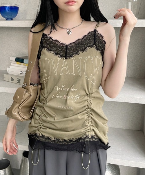 レース付きベージュキャミソールビリティスディセッタン jpgoodbuY レース付きベージュキャミソールビリティスディセッタン
