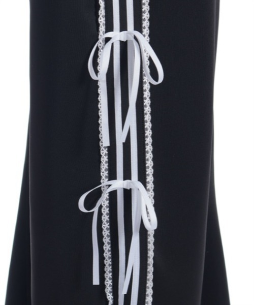 axes femme POETIQUE（アクシーズファムポエティック）の「ペチ付リボンラインロングスカート（スカート・レディース・ホワイト/ブラック/ブルーグレー・MEDIUM）」の15枚目の写真