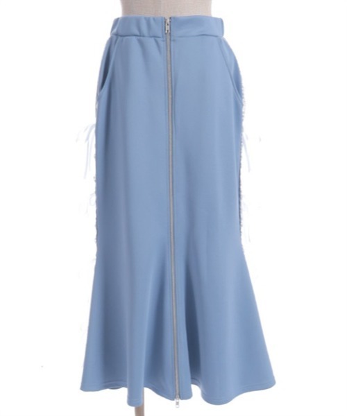 axes femme POETIQUE（アクシーズファムポエティック）の「ペチ付リボンラインロングスカート（スカート・レディース・ホワイト/ブラック/ブルーグレー・MEDIUM）」の18枚目の写真