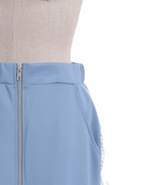 axes femme POETIQUE（アクシーズファムポエティック）の「ペチ付リボンラインロングスカート（スカート・レディース・ホワイト/ブラック/ブルーグレー・MEDIUM）」の21枚目の写真