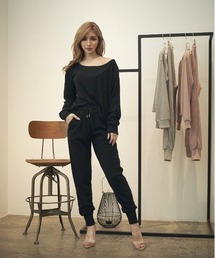 【セットアイテム】OFF SHOULDER RIB SET UP