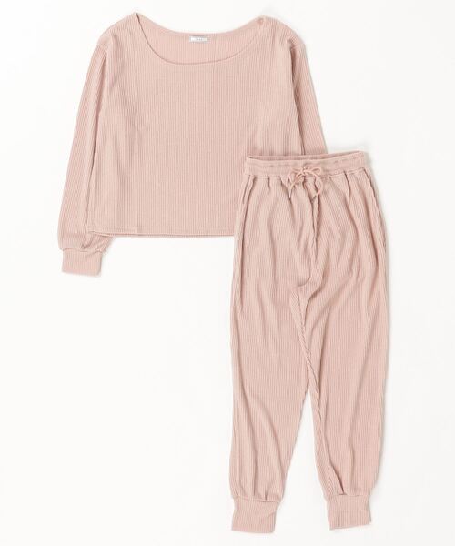 IRAL(アイラル)の「【セットアイテム】OFF SHOULDER RIB SET UP(Tシャツ/カットソー・レディース・ブラック/ピンク・FREE)」の12枚目の写真