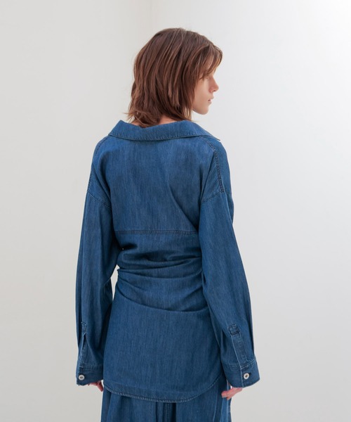 DRESSLAVE(ドレスレイブ)の「chameleon denim dress(カメレオンデニムワンピース)(ワンピース・レディース・ブルー・38)」の6枚目の写真