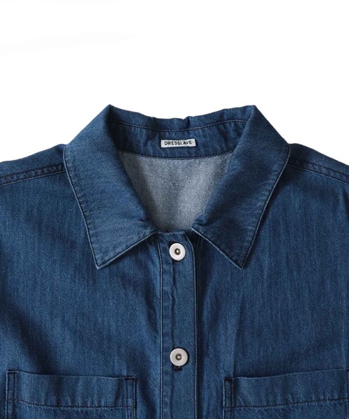 DRESSLAVE(ドレスレイブ)の「chameleon denim dress(カメレオンデニムワンピース)(ワンピース・レディース・ブルー・38)」の22枚目の写真