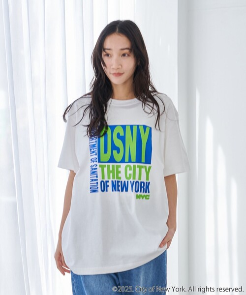 coen(コーエン)の「ROCK STANLEY(ロックスタンレー)別注 NYC ハーフスリーブTシャツ(Tシャツ/カットソー・レディース・ダークグレー/その他1/オフホワイト・M/L)」の11枚目の写真
