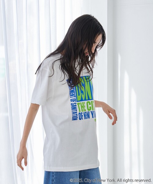 coen(コーエン)の「ROCK STANLEY(ロックスタンレー)別注 NYC ハーフスリーブTシャツ(Tシャツ/カットソー・レディース・ダークグレー/その他1/オフホワイト・M/L)」の9枚目の写真