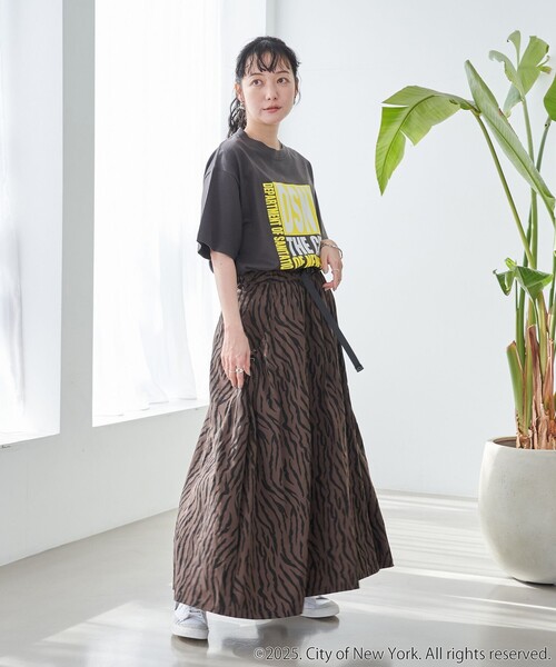 coen(コーエン)の「ROCK STANLEY(ロックスタンレー)別注 NYC ハーフスリーブTシャツ(Tシャツ/カットソー・レディース・ダークグレー/その他1/オフホワイト・M/L)」の20枚目の写真