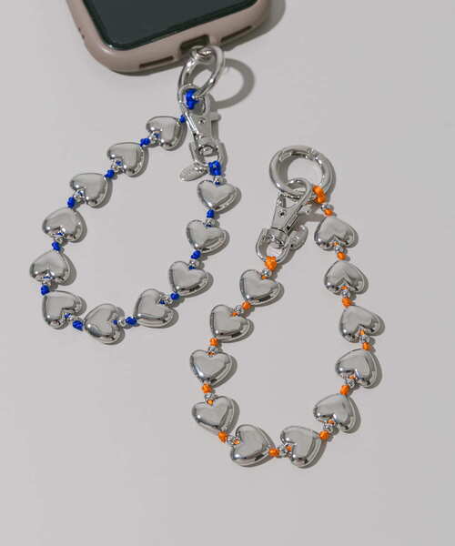 SMELLY（スメリー）の「メタルハートキーチェーン（キーホルダー・レディース・オレンジ系その他/ブルー系その他・-）」の6枚目の写真