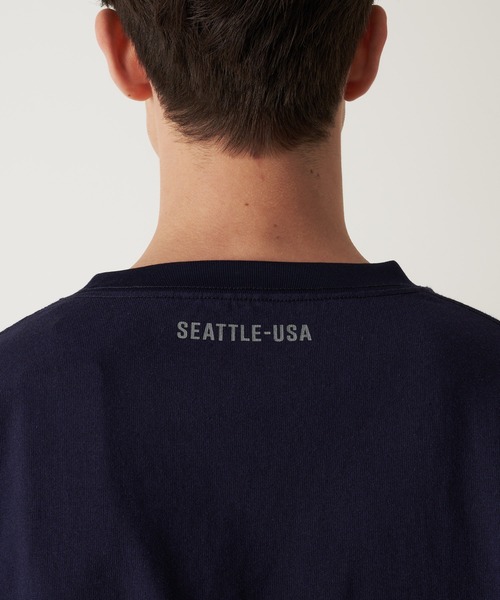 Eddie Bauer（エディーバウアー）の「EBロゴ ヘビー 半袖 Tシャツ（Tシャツ/カットソー・メンズ・グレー/ホワイト/グリーン/サンドベージュ/ネイビー・S/M/L/XL/XXL）」の19枚目の写真