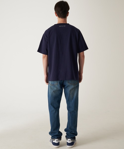 Eddie Bauer（エディーバウアー）の「EBロゴ ヘビー 半袖 Tシャツ（Tシャツ/カットソー・メンズ・グレー/ホワイト/グリーン/サンドベージュ/ネイビー・S/M/L/XL/XXL）」の14枚目の写真