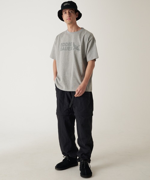 Eddie Bauer（エディーバウアー）の「EBロゴ ヘビー 半袖 Tシャツ（Tシャツ/カットソー・メンズ・グレー/ホワイト/グリーン/サンドベージュ/ネイビー・S/M/L/XL/XXL）」の8枚目の写真