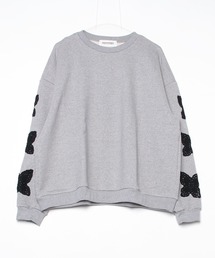 DISCOVERED BUTTERFLY CROCHET SWEAT