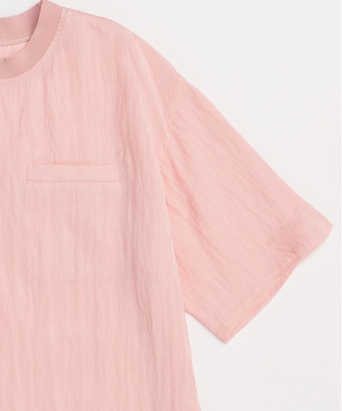 Half Sleeve Satin Tunic/ハーフスリーブサテンチュニック【MAISON