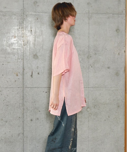 Half Sleeve Satin Tunic/ハーフスリーブサテンチュニック【MAISON